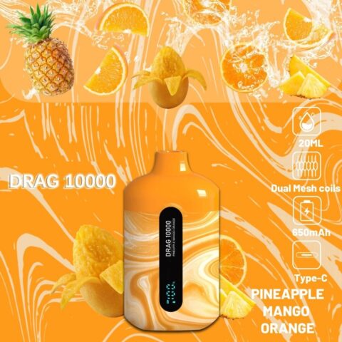 10000 Puff Disposable Vape E-Cigarette with Dual Mesh Coil Smart Screen