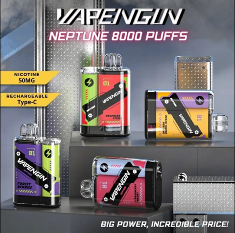 Read more about the article VAPENGIN NEPTUNE 8000 Puff Disposable Vape POD with rechargeable battery