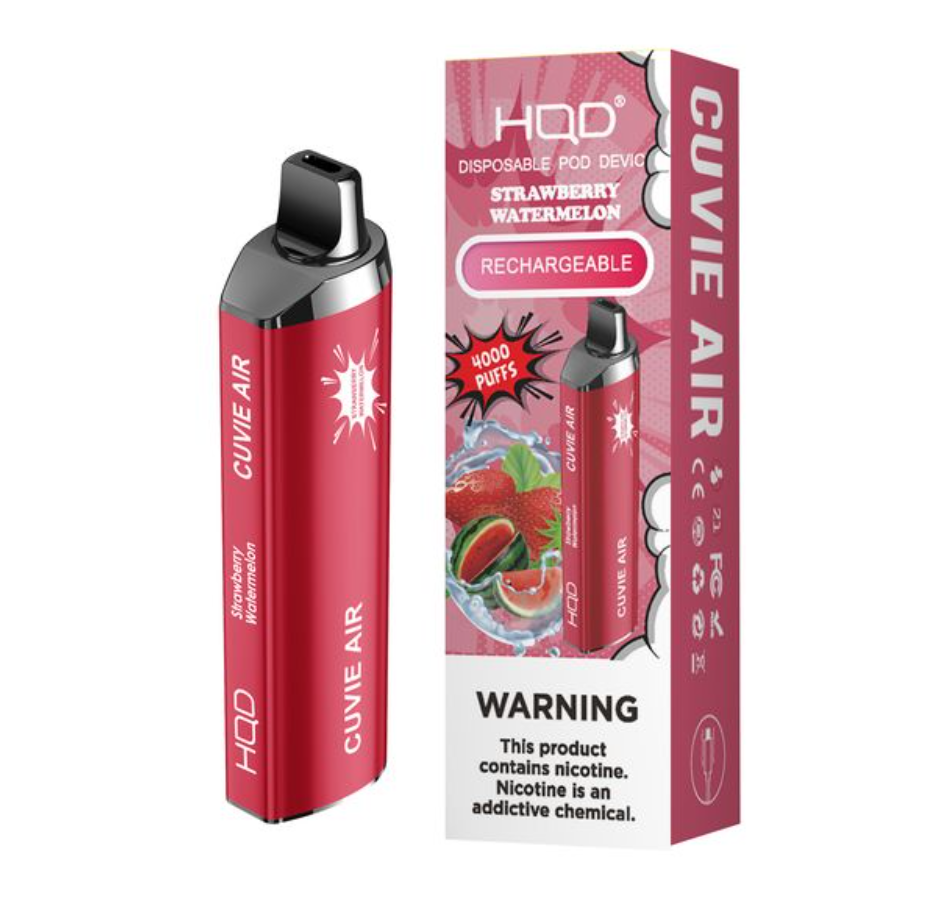 Read more about the article HQD CUVIE AIR 4000puffs Disposable vape POD Rechargeable Battery