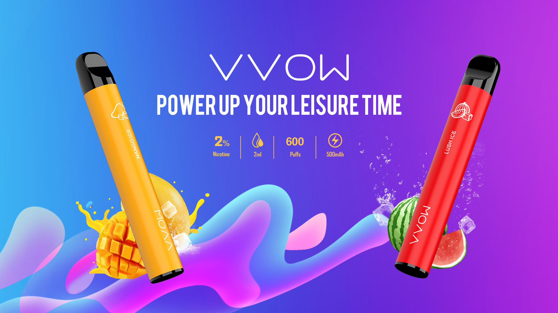 Read more about the article VVOW 600puffs Disposable vape 500mAh built-in battery affords and 304 stainless steel an cotton coild