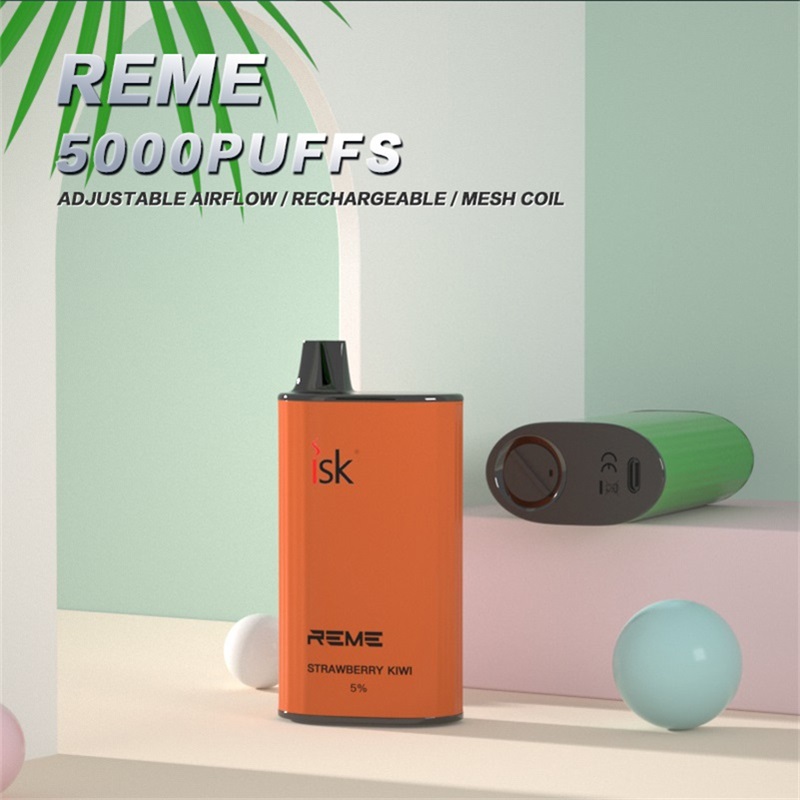 REME 5000 Puffs Disposable Vape with Rechargeable and adjustable airflow