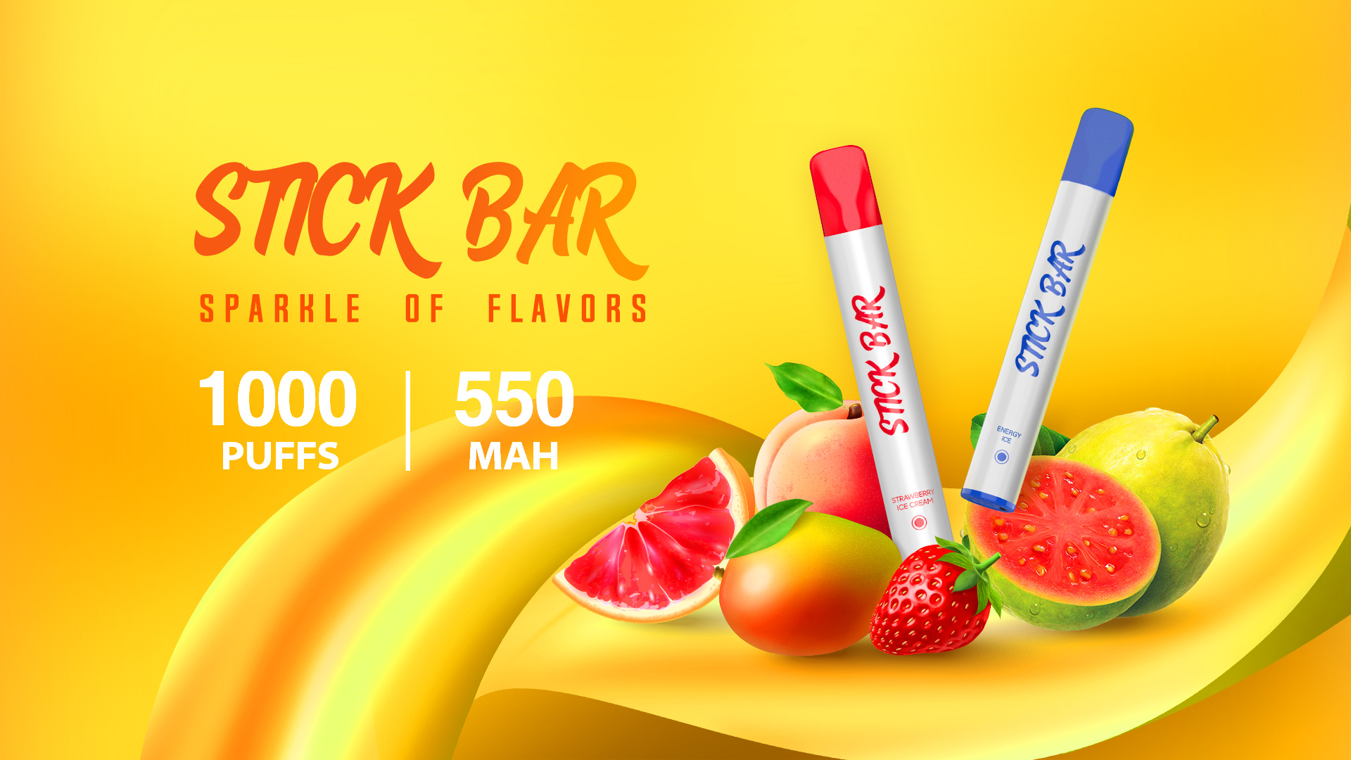 You are currently viewing STICK BAR 1000puffs Disposable vape has a 550mAh internal battery the simplicity of design and use enhances the user experience